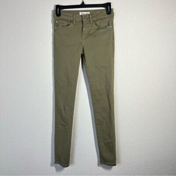 warp+weft Other - Warp + Weft JFK New York City Skinny Jeans‎ Girls Kids Size 12 Leafy Green Denim